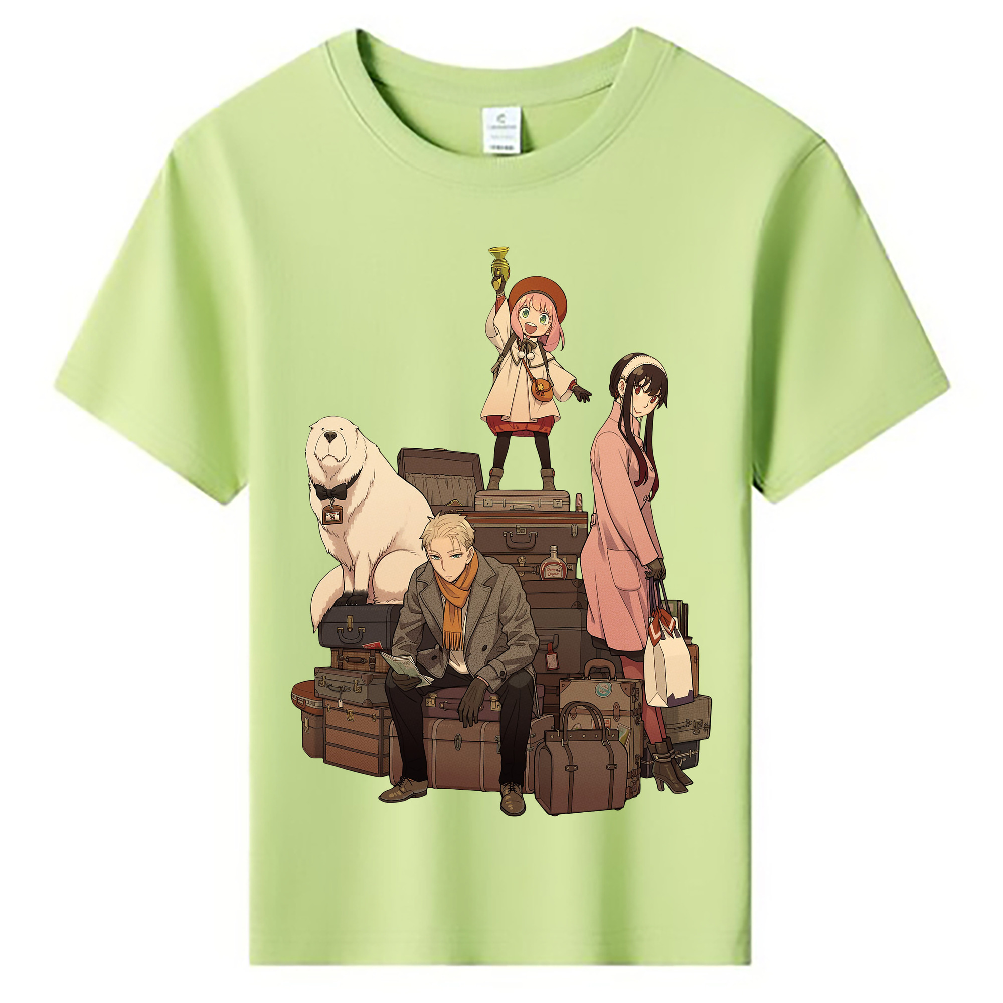 （画像用） SPY×FAMILY间谍家家酒 綿100％キッズTシャツ（フロントプリント）